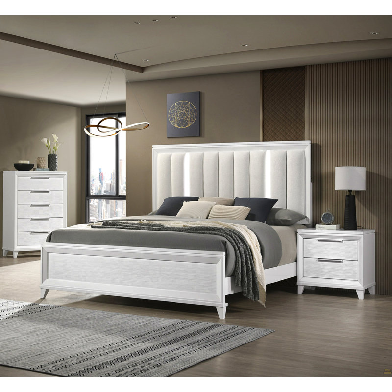 Tête de lit à panneau tapissier 1pc, Très grand lit