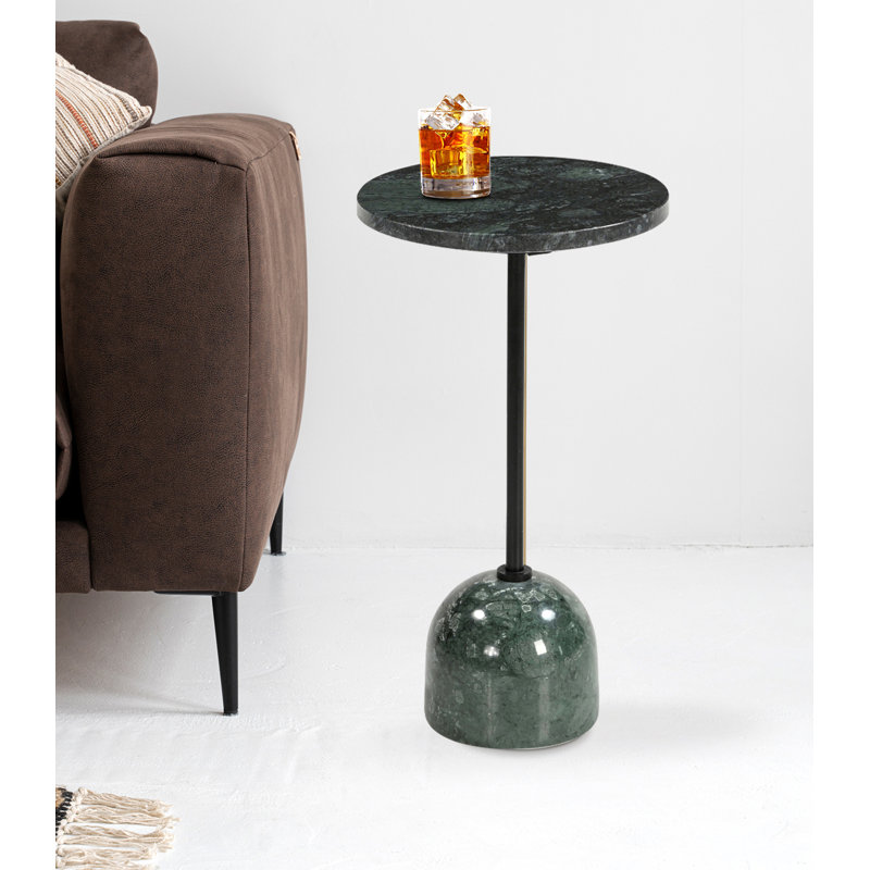 Table à boissons en marbre onyx Poise