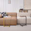 Table d'appoint en forme de C, 2 pièces blanches, table de bout en C, table d'appoint-237068043