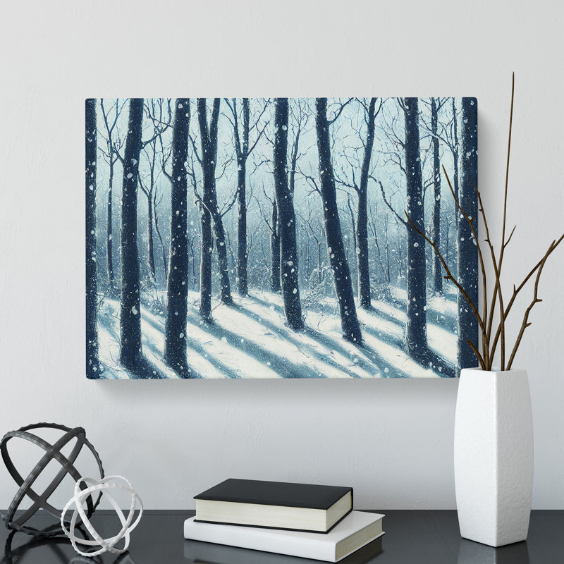 Ingenious Winter Forest - Wrapped Canvas Print, 35cm H x 50cm W