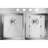 Crosstown Stainless Steel 33" L x 22" W Double Basin Dual Mount Kitchen Sink-123538620-44431496