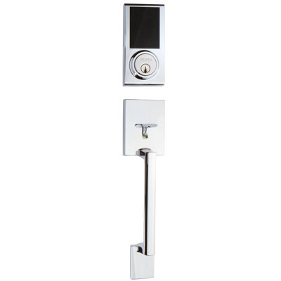 Handle With Lever And Deadbolt Reversible Entry Set