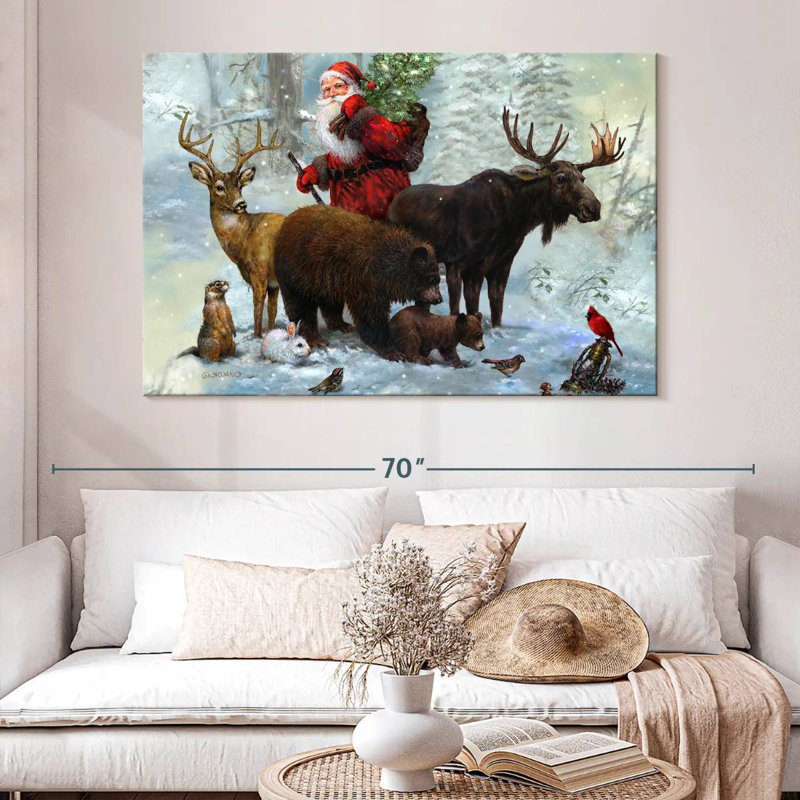 Santa's Best Friends, H 34 po x l 51 po