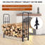 47'' W Metal Log Rack