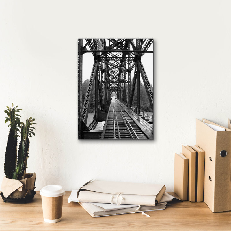 «The Alaskan Railroad» par Lori Deiter, art mural sur toile, H 16 po x l 12 po x P 0,75 po