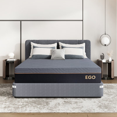 EGOHOME 12" Medium Copper Infused Gel Memory Foam Mattress by EGOHOME