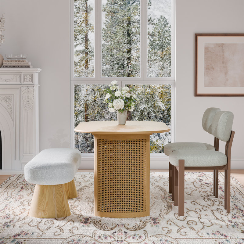 Ensemble repas pour 4 personnes Lia, Blanc