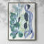 Abstrait varech I, reproduction encadrée - bois massif-747703559