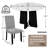 5-Piece Round Dining Table Set