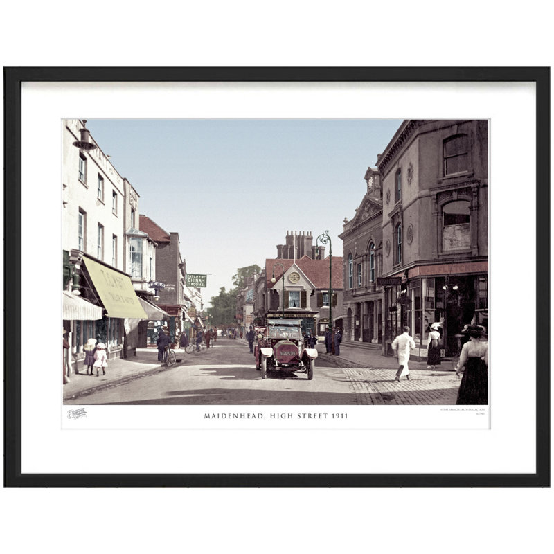 Maidenhead, High Street 1911 by Francis Frith - Single Picture Frame Print, 60cm H x 80cm W x 2.3cm D