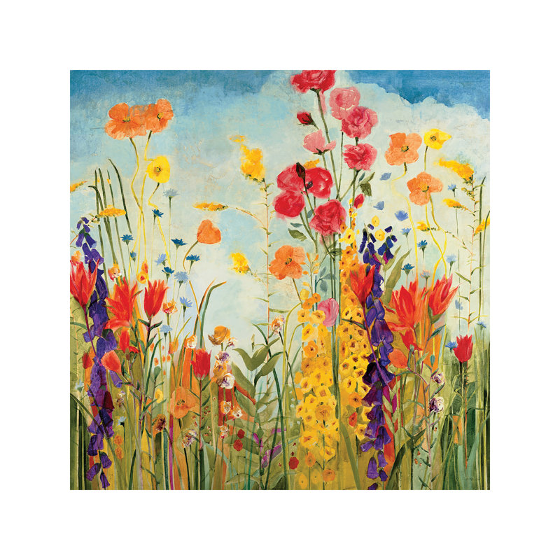 Laughter by Jill Martin - Painting on Canvas, 66.04 cm H x 66.04 cm W x 1.91 cm D