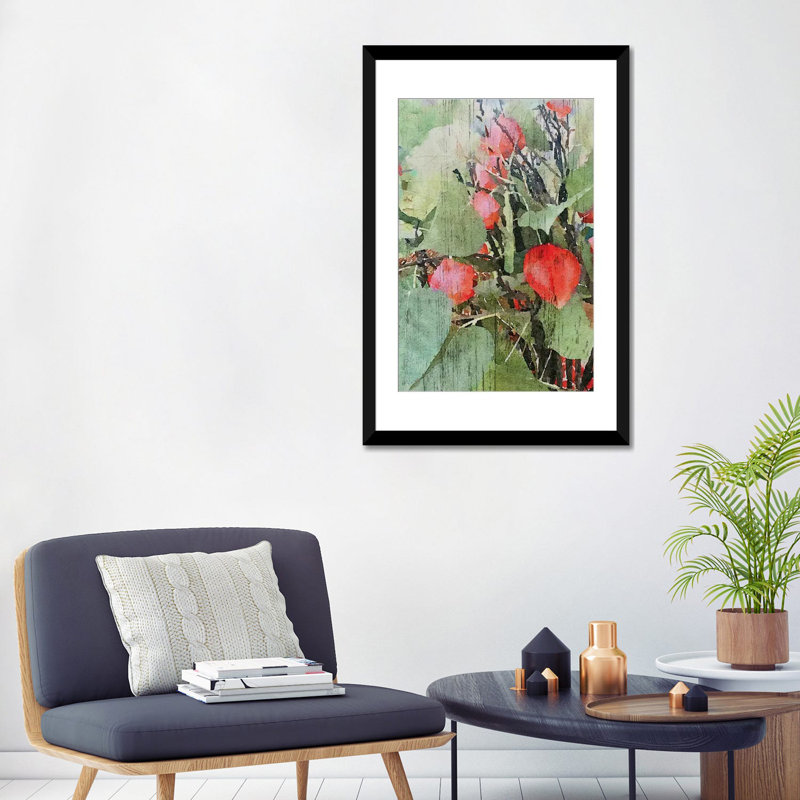 « nature bea i », impression sur toile, Papier d'art encadré noir, H 32 po x l 24 po x P 1 po, Blanc