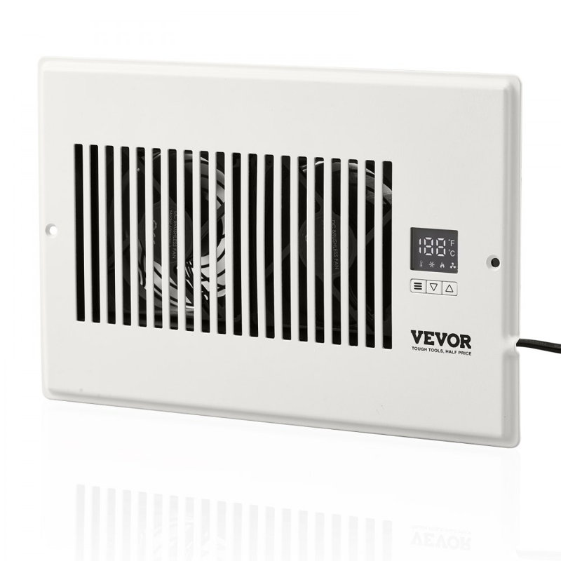 Ventilateur de registre, ventilateur d'appoint silencieux pour trous de registre de 6 po x 12 po