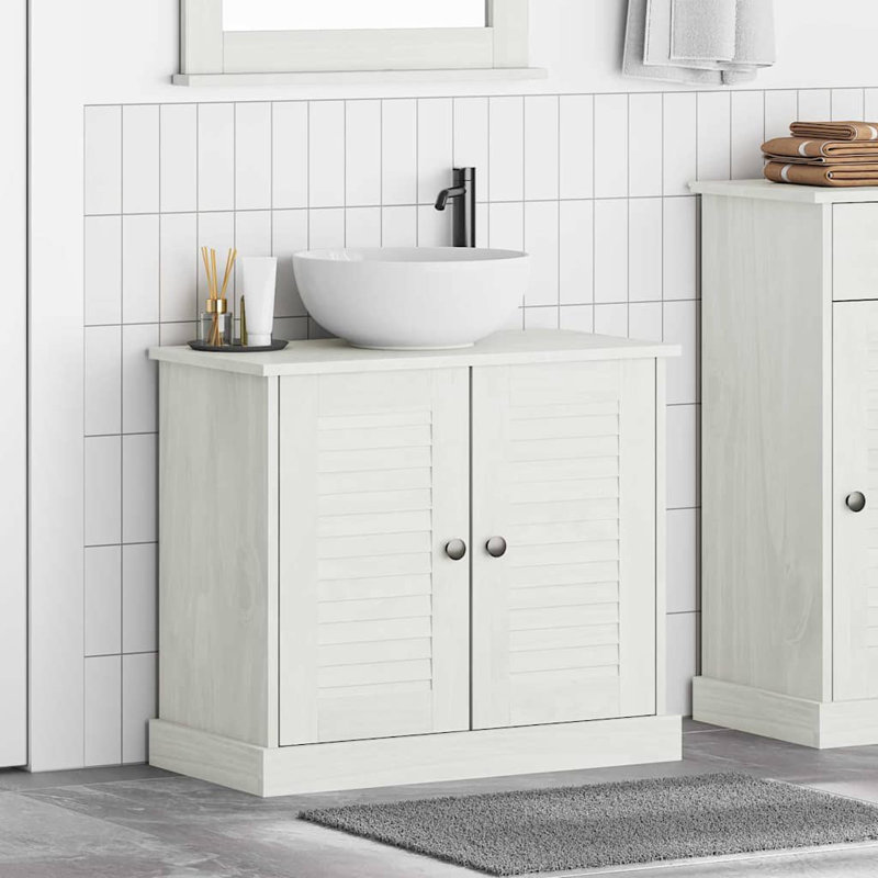 Sink Cabinet With Shelf VIGO 67.5 X 34 X 59 Cm, Antique White