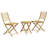 Latitude Run® 3 Piece Bistro Set Bamboo
