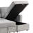 89" Reversible L-Shaped Bayboro With Pull-Out Sleeper, Storage Chaise, USB Ports & 2 Cup Holders-1116393099
