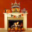 Décoration murale de porte en bois en forme de fêtes halloween citrouille