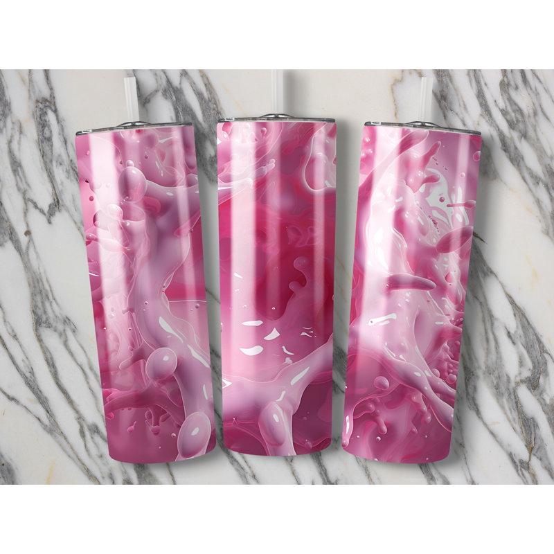 Choose Handmade Tumblers 591ml Vacuum Insulated Stainless Steel (18/8) Travel Tumbler with Straw