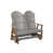 Driftwood Gray Top/Antique Mahogany Base