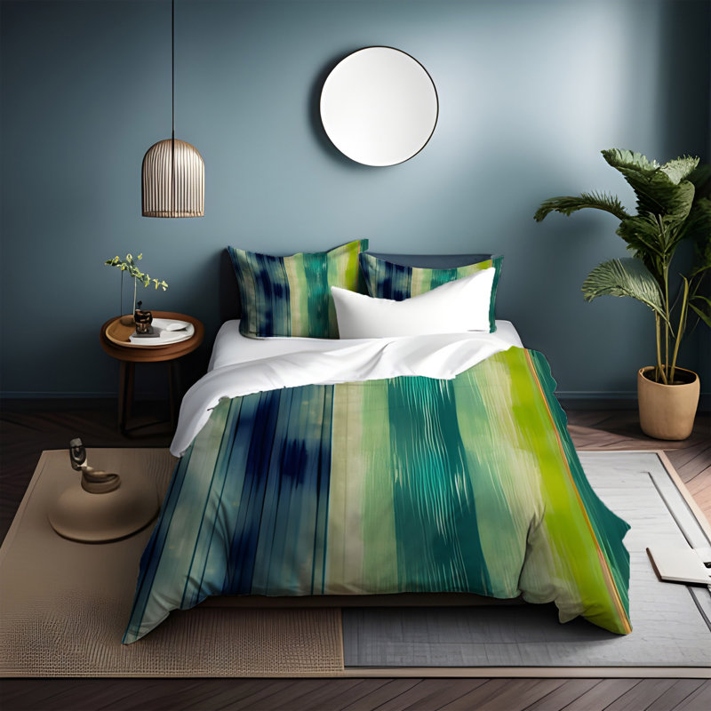Abstract Duvet Cover, King Duvet Cover + 2 King Shams