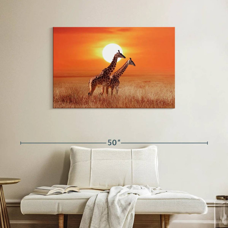 Giraffes Of Serengeti, 26" H x 39" W