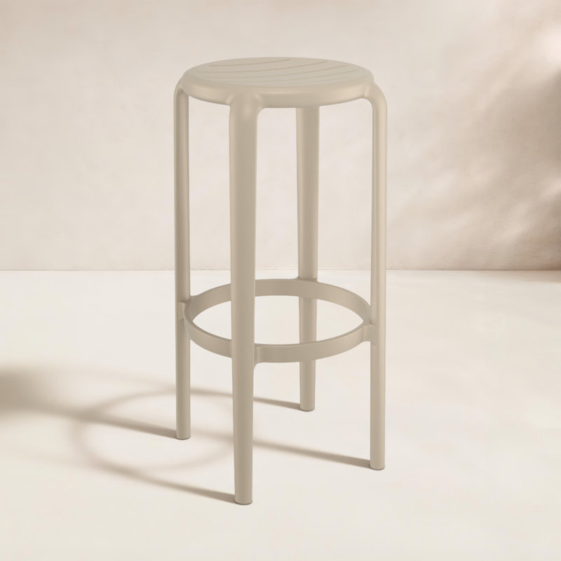 Tabouret de bar Awan, Taupe, Très grand (siège d'une hauteur de 29,75 po)