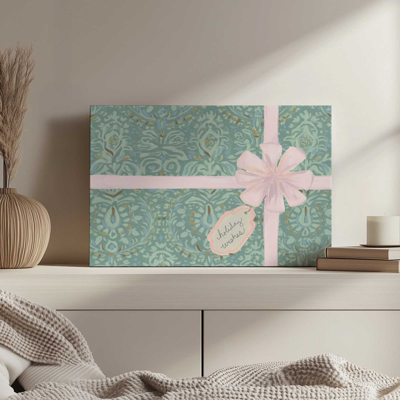 «Festive Holiday Paquet II» par June Erica Vess, reproduction d'art sur toile, H 30 po x l 40 po
