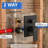 10" High Pressure Rainfall Shower System, Wall Mount Shower Faucet Set with Pressure Balanced Valve-126734382
