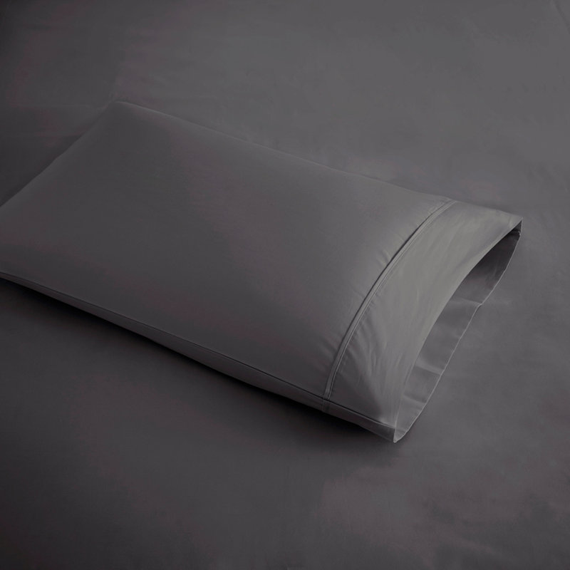 Ensemble de draps 4 pièces, King, Charcoal