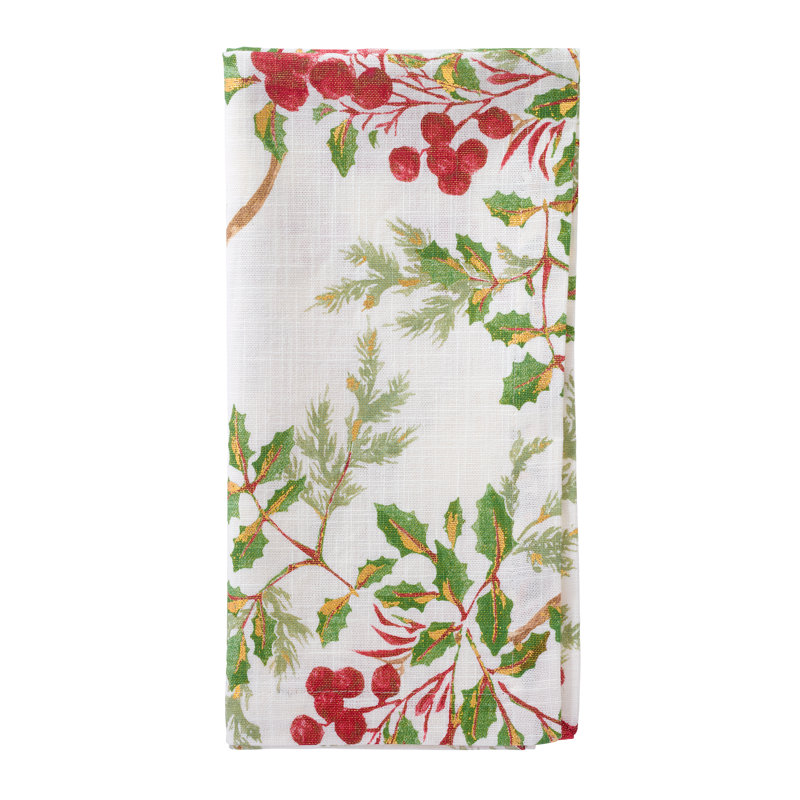 Holly Berry 21" Napkin