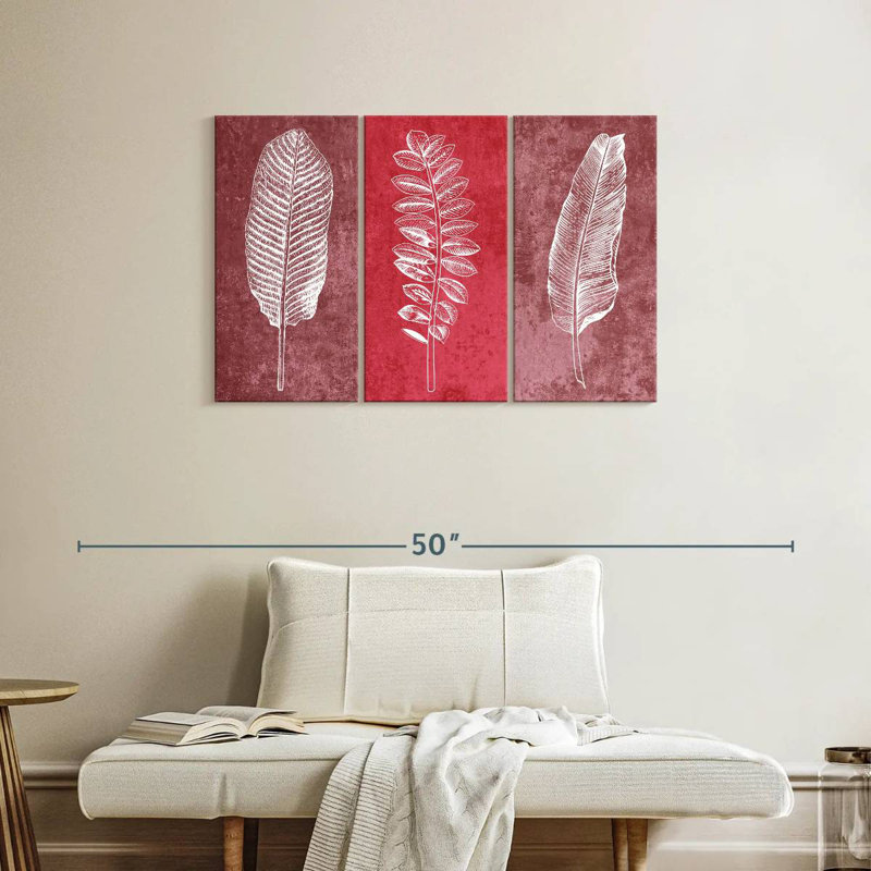 Harnek Leaf Imprints, 24" H x 38" W