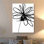 «Black Ink Flower III» par Linda Woods - impression sur toile tendue