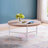 Karelle Round Coffee Table with Metal Legs-1349890045-1349890046