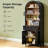 Aterlia 80.9" Arched Storage Bookcase-1799064748