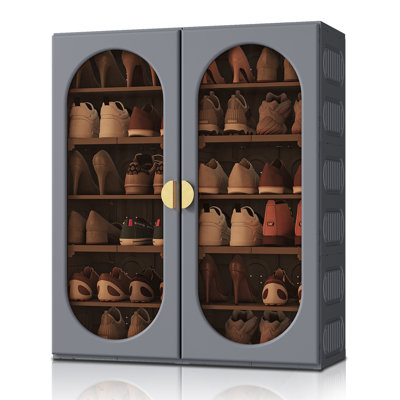 Sreyas Shoe Storage Organizer with Clear Door,24 pairs