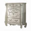 Ensemble de chambre à coucher rembourrée 6 pièces avec lit à panneaux, commode, miroir, commode et 2 tables de chevet Versailles-133457891