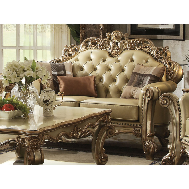 Phyllis 70'' Faux Leather Loveseat