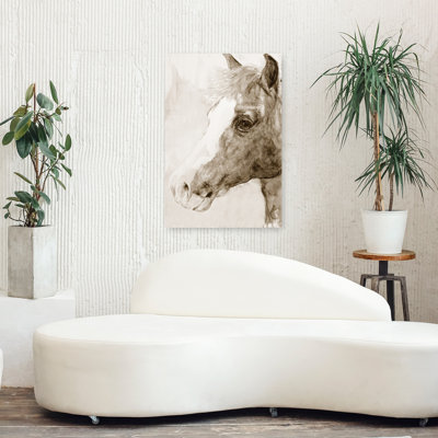 Art contemporain abstrait ombre cheval