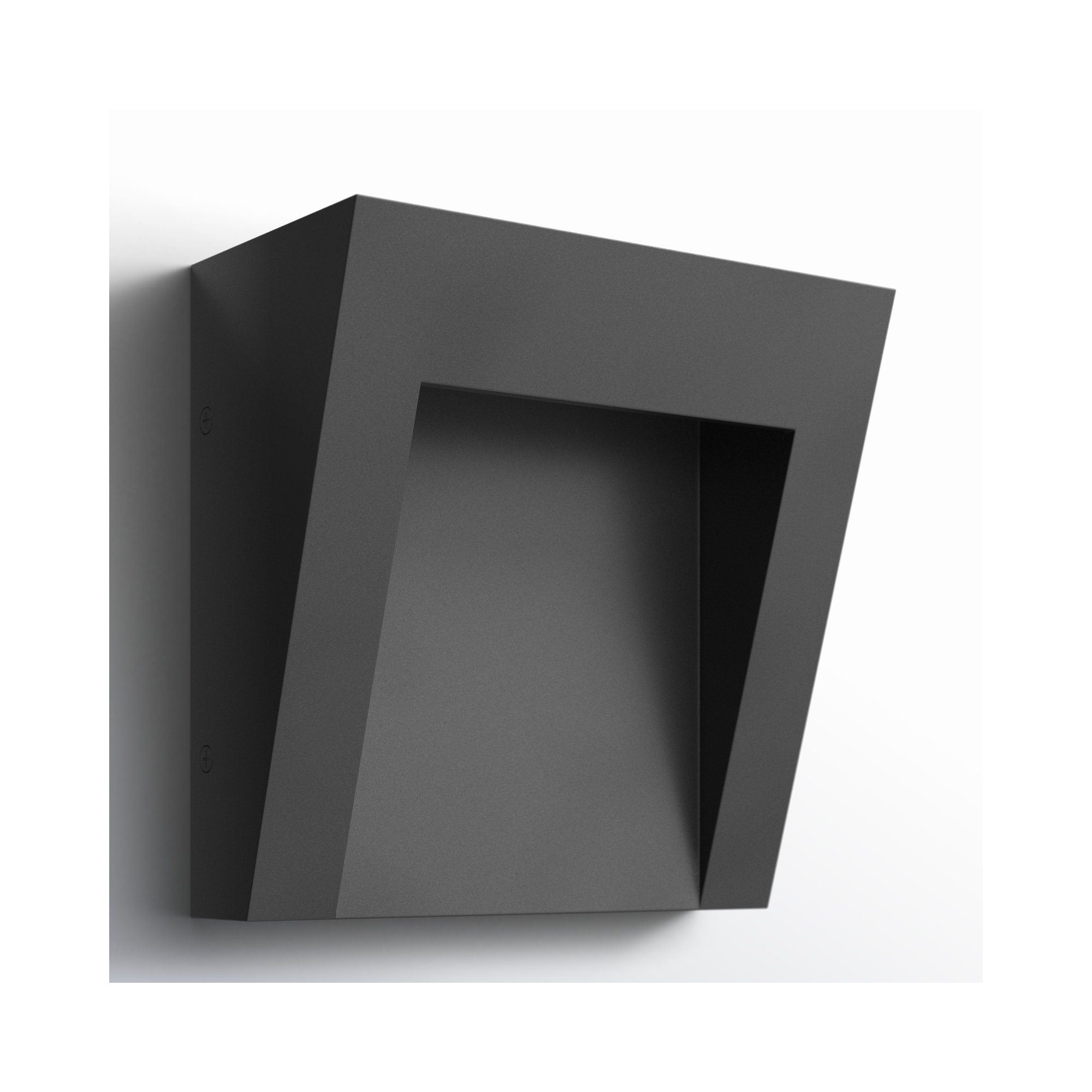 Verlina Outdoor LED Wall Light, Textured Black