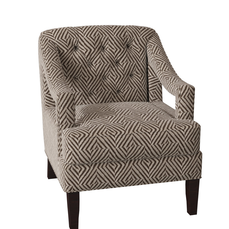 Armchair, Gray, Black Walnut