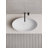 MonBlari 24" X 14" Ingot Fluted Solid Surface Bathroom Sink Matte Black-120971335