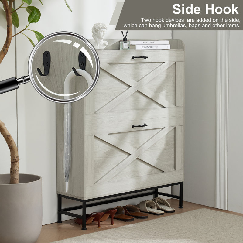 Armoire à chaussures, Gris