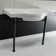 Ceramic Rectangular Console Bathroom Sink with Overflow