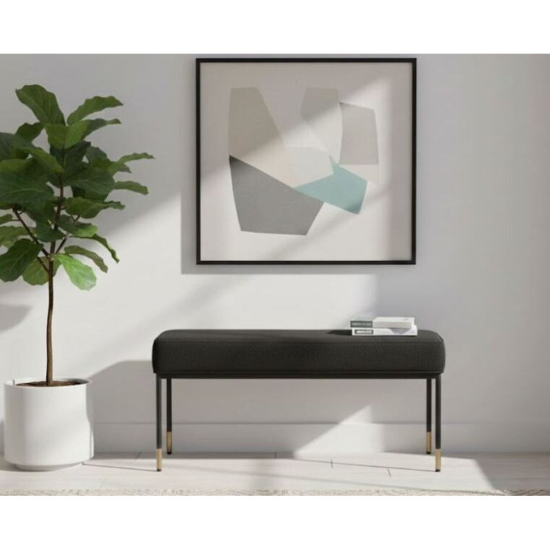 Paco Boucle Bench, Black