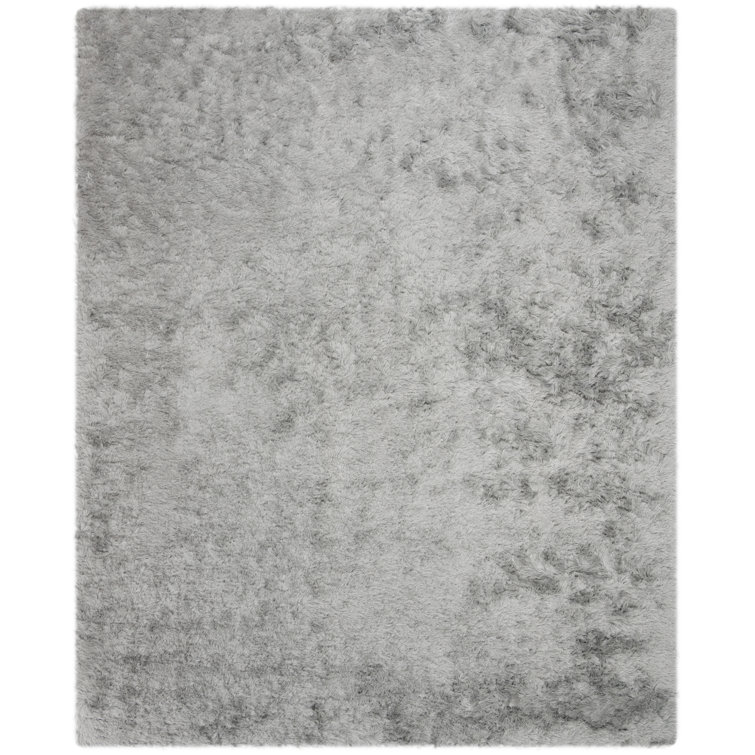 Cimah Shag Hand Tufted Performance Solid Color Rug