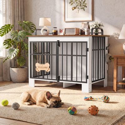 Metal Pet Crate with 2 Doors