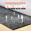 - Sous-tapis antidérapant - Sous-tapis de protection - 5 pi x 8 pi - 1/4 po d'épaisseur - Double surface - Feutre de polyester + latex - Gris - Coussin de tapis de 3 à 4 po sécuritaire pour tous les planchers-2072077374
