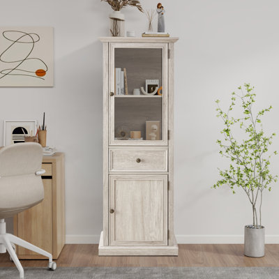 64.8" Tall Storage Accent Cabinet With 2 Doors & 1 Drawer by August Grove
