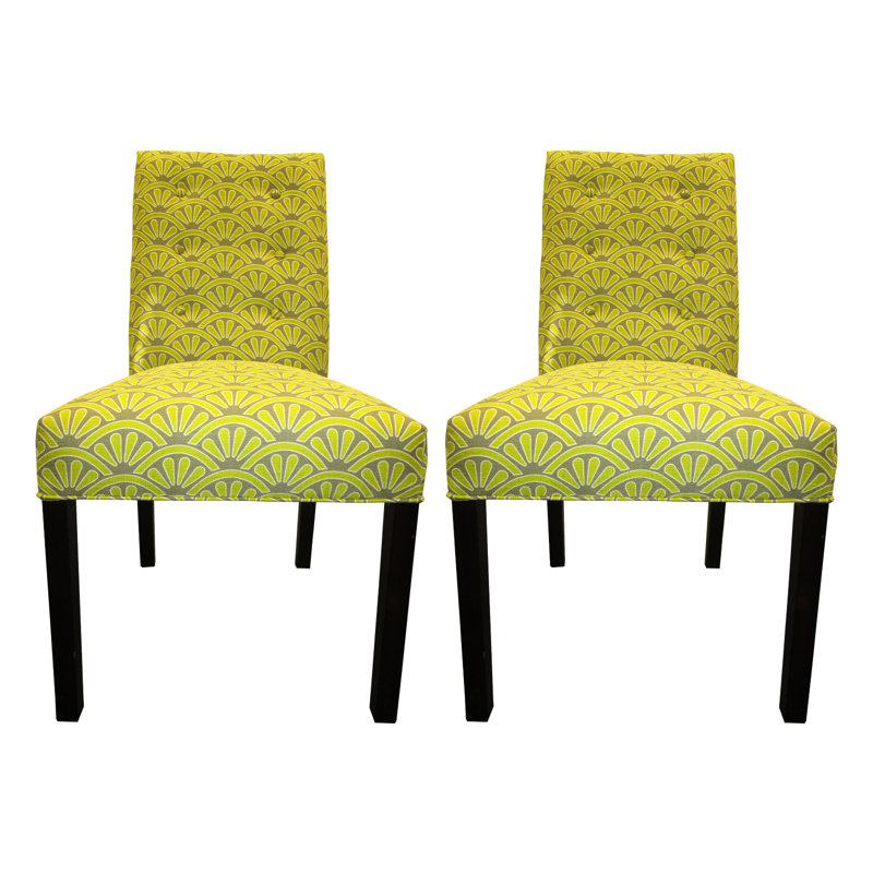 Upholstered Side Chair, Wassabi
