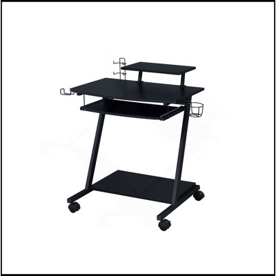 Black Finish Gaming Desk